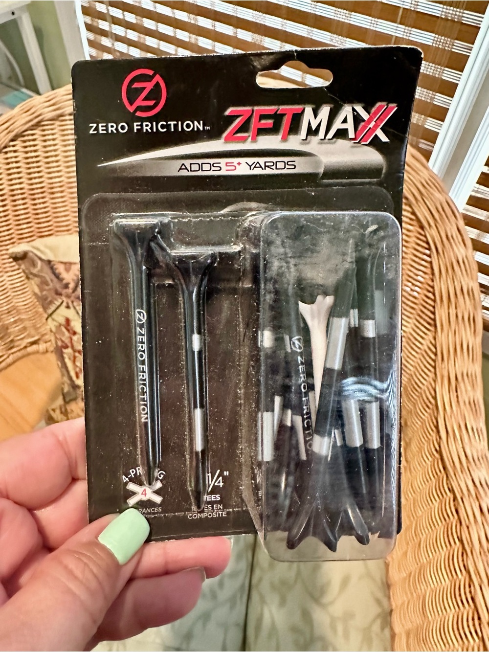 ZFT Maxx Zero Friction Golf Tees - White